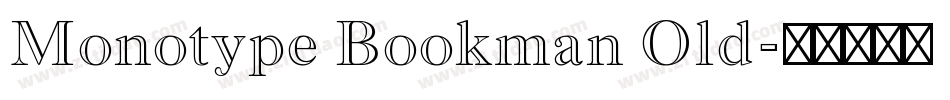Monotype Bookman Old字体转换